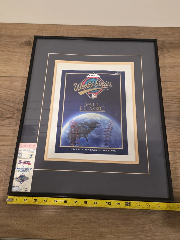 92 World Series Souvenir Scorebook & Ticket Stub Atl Braves vs Toronto Blue Jays - Image 3 of 4