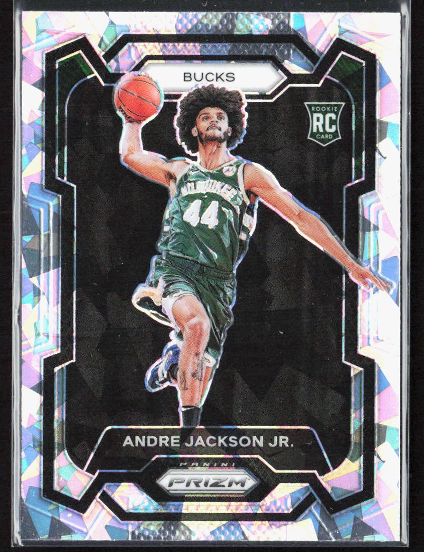 2023-24 Panini Prizm Andre Jackson Jr. Ice Rookie Card RC #131 Milwaukee Bucks