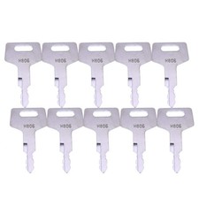 10X Ignition Keys H806 Heavy Equipment Key for Takeuchi Hitachi Gehl 17001-00019