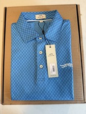 Tiger Woods DUI SUN DAY RED Classic Fit Cosmic Blue Review Polo Shirt Large