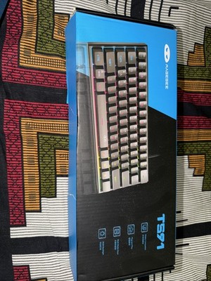 MageGee TS91 Mini 60% Wired One Handed Gaming Keyboard, RGB Backlit, Black 
