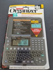 ROYAL 40kb Personal Organizer Business LCD Display Vintage Electronic DM80NX