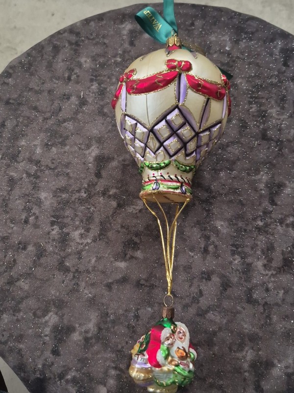 Waterford Santa's Yuletide Balloon Ride Ornament with Box HOLIDAY HEIRLOOMS