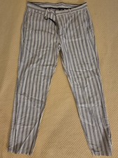 Zara Men's Comfort Slim Pants Size 34 Navy Blue Color New With Tags