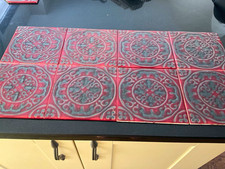 Vintage ceramic tiles x 8