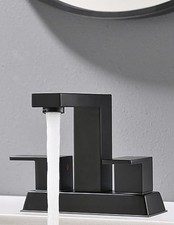 Black Bathroom Faucet - Bathroom Sink Faucet 2 2 or 3 Holes Matte Black
