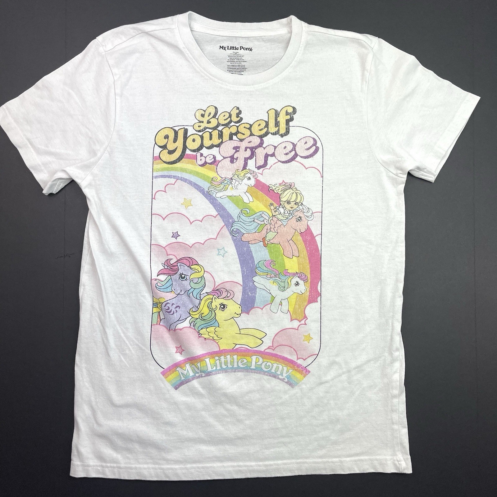 My Little Pony Let Yourself Be Free T Shirt Bianca Donna Taglia M