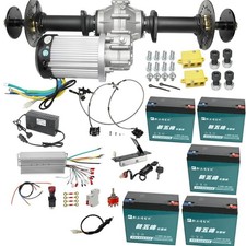 32" DIY Rear Differential Axle kit 60V 2500W Motor for Golf Cart Go kart ATV UTV