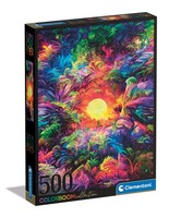 Clementoni Psychedelic Jungle Sunrise Puzzle 500 Teile - Puzzle 500 (Us Import)