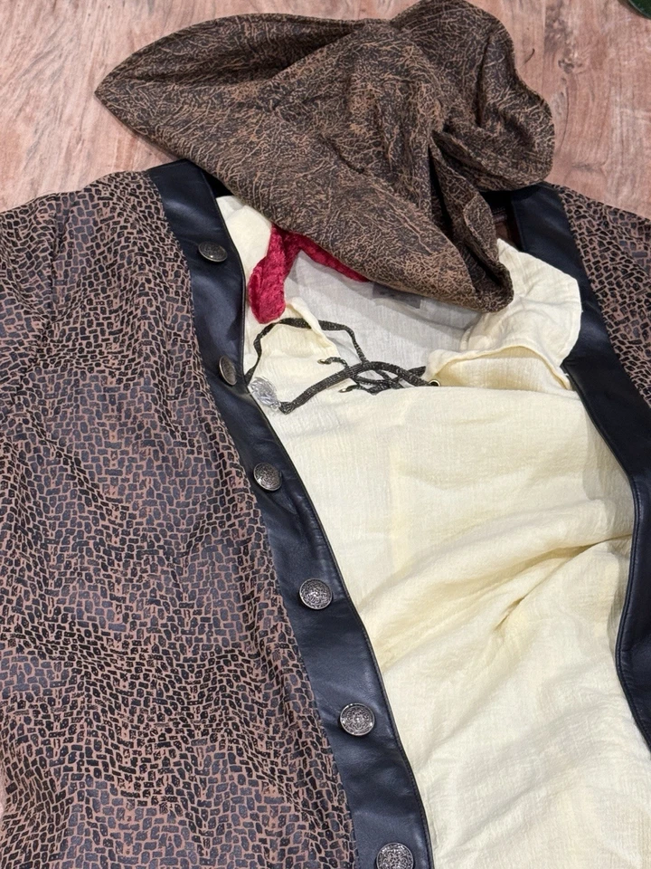 InCharacter деревенский пиратский костюм брюки размер средний рубашка и жилет размер XL - Изображение 3 из 4