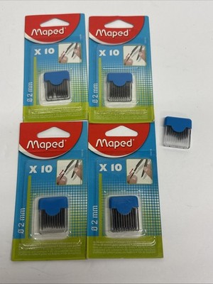 Maped Compass Lead Refills 0.2mm X 10 (5 packs) 50 total New