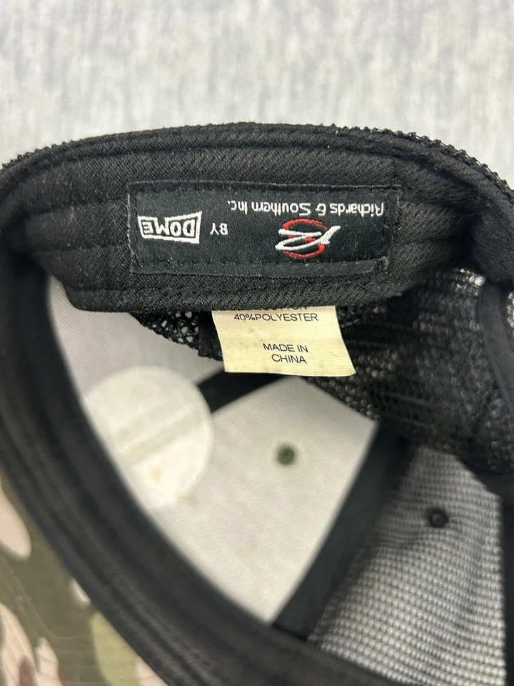 Justin Moore Trucker Baseball Snap Back Hat Adult Camo Moore Country Logo - Image 4 of 4