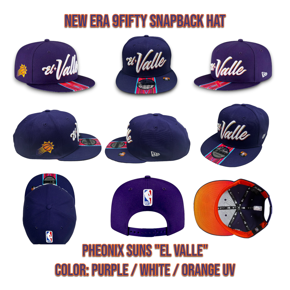 New Era Phoenix Suns 9FIFTY Snapback Hat 2023-24 El Valle NBA City Edition OS_A2