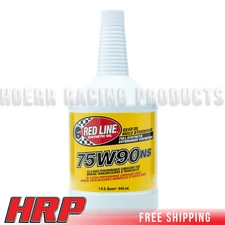 Red Line 58304 Limited Slip Synthetic Gear Oil, 1 Quart Bottle, 75W90NS