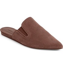  440 JENNI KAYNE MULE SHOES POINTY SUEDE ESPRESSO BROWN GORES 35 DA17 