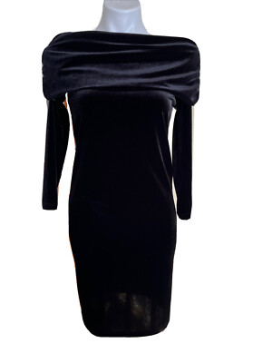 velvet off shoulder bodycon dress Ashton Off Shoulder Velvet Long Sleeve Bodycon Dress M / 6-8