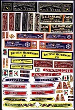 Waterslide Transfers motor Butty Boat Canal FT1 Colour OO Scale Models Decals