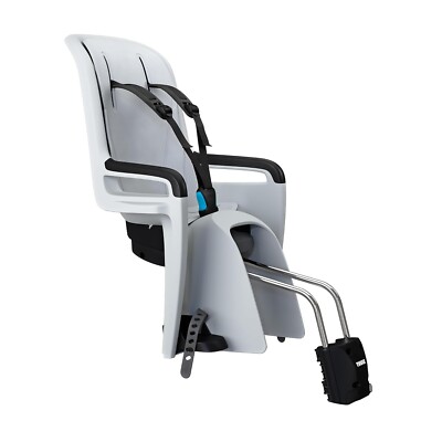 Thule Fahrrad Kindersitz Ride Along 2 Lite Grey Grau, klappbarer Fahrradsitz