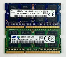 Samsung and SK Hynix Memory for Laptop Replacement 4 GB 2Rx8 Lot of 2