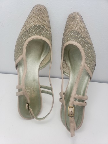 VANELi di notte Platinum Ankle Strap Heels Size 8.5 - Picture 5 of 8