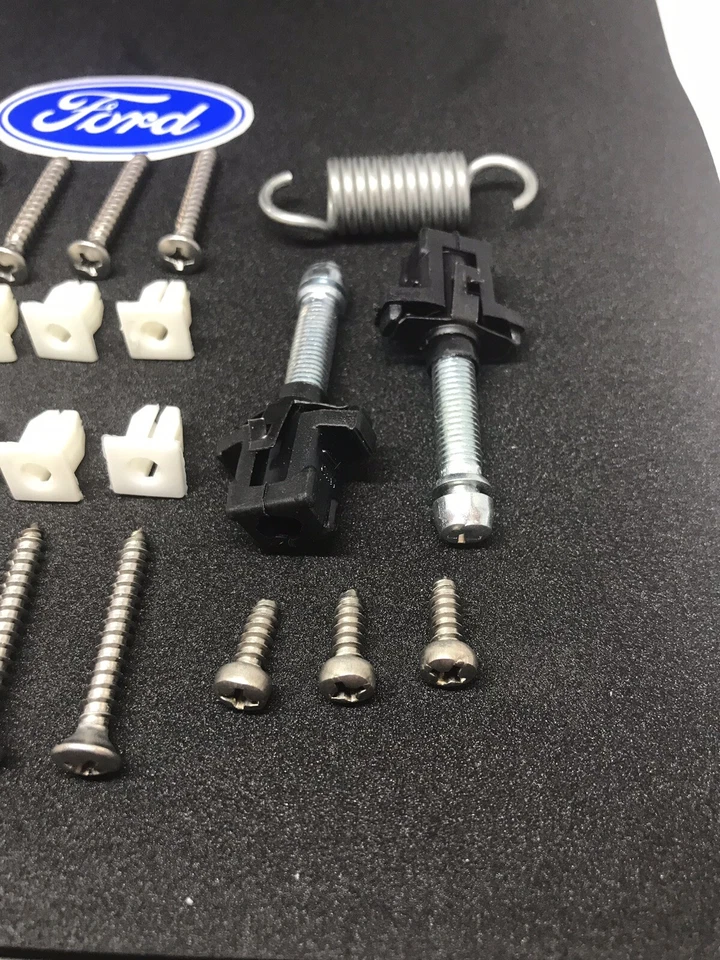 Ford Truck F100 F250 F350 1967 1968 1969 kit de herrajes de rejilla con resortes ajustables Foto 3 de 4