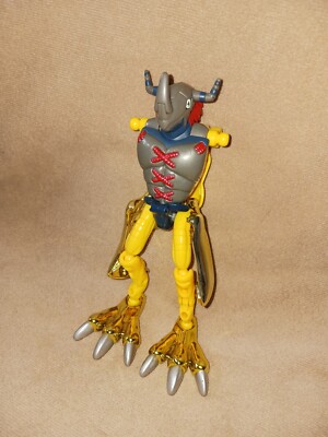 Vtg Digimon Limited Gold WarGreymon Agumon Digivolve Figure Bandai 1999 - Parts