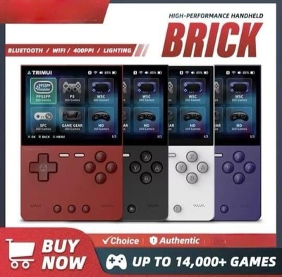 Trimui Brick Retro Handheld Videospielkonsole + 128GB Karte + UK!