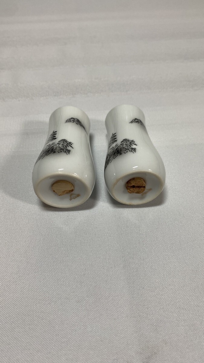 salt出品 Salt & Pepper Shakers, 2 3/4 in. Cylinder Shape, Fukagawa