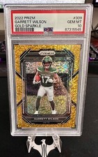 2022 Panini Prizm Gold Sparkle Garrett Wilson FOTL PSA10! 20/24