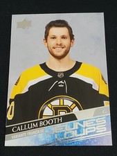 Callum Booth 2020-21 Upper Deck Extended French Young Guns Jeunes Loups RC