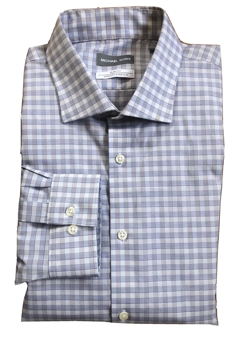 Michael kors slim deals fit dress shirt