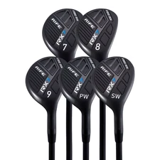 Senior Mens Rife RX7 Hybrid Irons Set #7-SW Senior Flex Graphite Right Handed