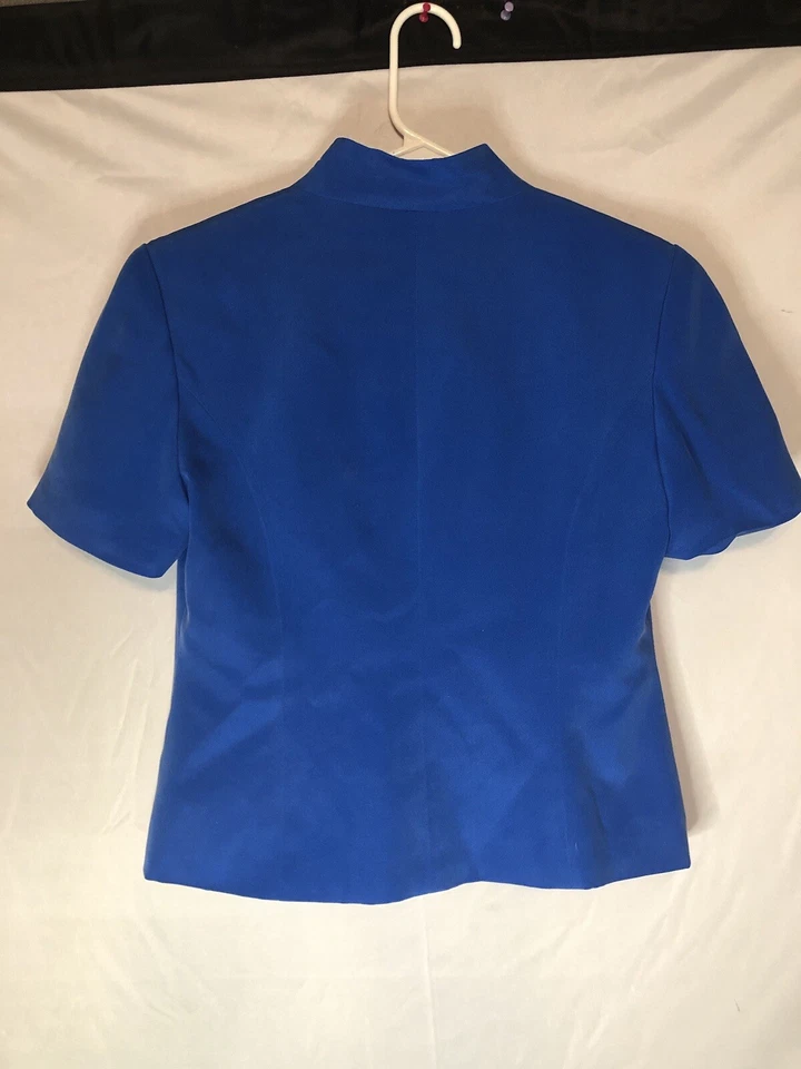 Chaqueta y falda mujer Shomi 2 piezas manga corta talla 4 100 % seda Foto 4 de 4