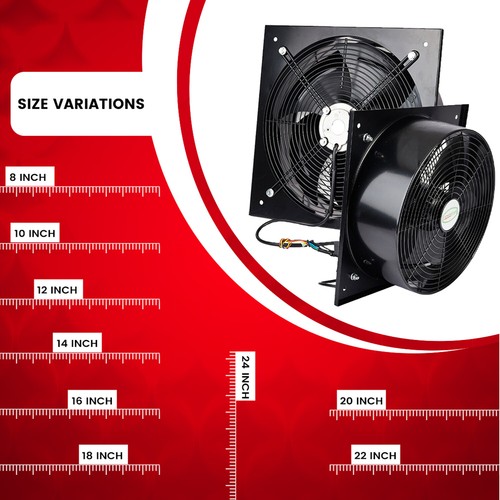 Industrial Ventilación Extractor Metal Axial Escape Comercial Aire Ventilador - Imagen 58 de 101