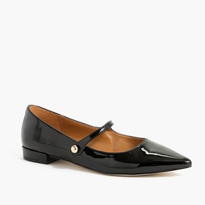 pointed toe mary jane flats