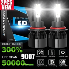 HB5 9007 LED Headlights 10000LM LED Light Bulbs Kit High Low Beam Super Bright