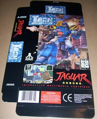Consola de juegos Atari Jaguar 64 bits IRON SOLDIER caja de juegos NUEVA P/N J9026E