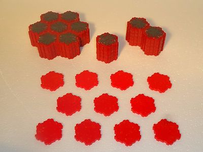 Heroscape Terrain - Volcarren Terrain Lot - 54 Hexes - Expand Your Battlefield