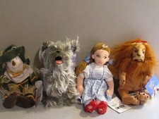 Warner Bros Wizard of Oz Beanies - Set Of 4 - Dorothy, Toto, Scarecrow, Lion