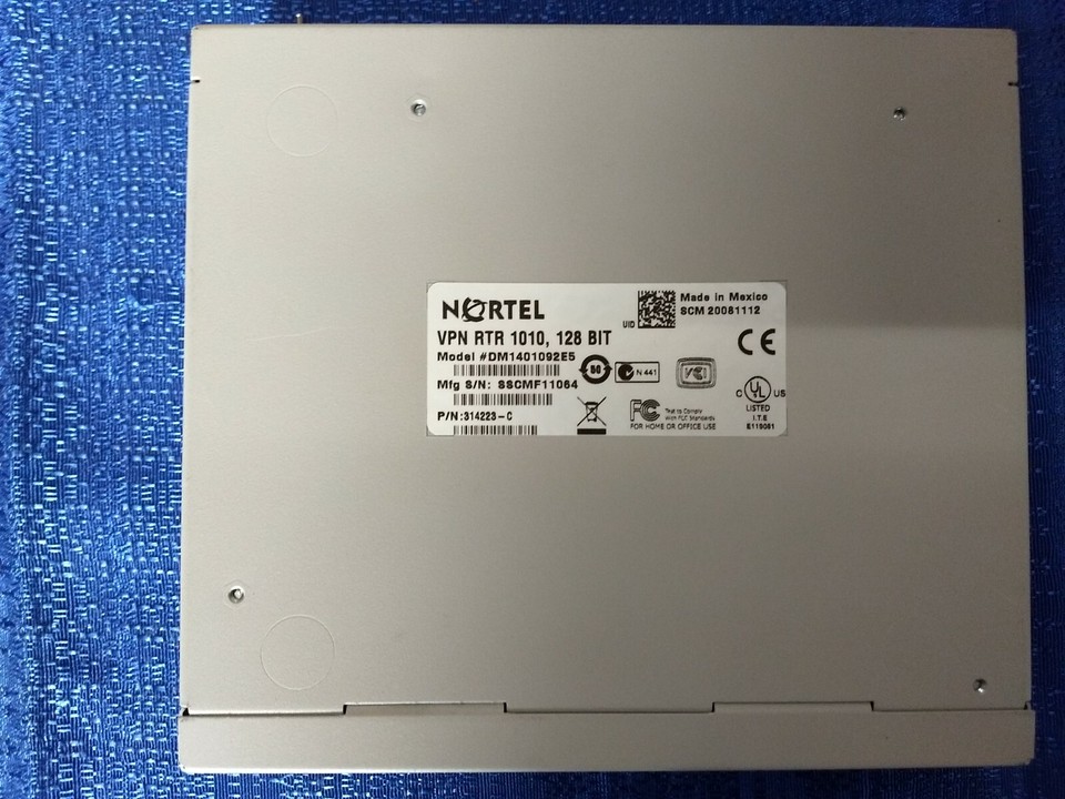Nortel Networks Contivity 1010 VPN Router DM1401092E5 | eBay