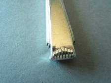BSF Art Deco Bauhaus Taffelmesser / Men&uuml;messer 90 Silber versilbert RAR !