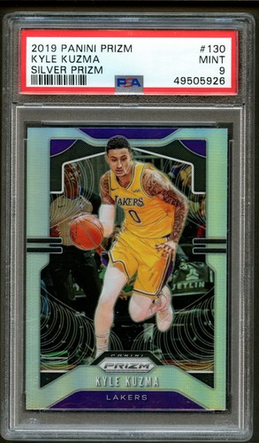 2019 Panini Prizm #130 Kyle Kuzma Silver Prizm PSA 9 Lakers