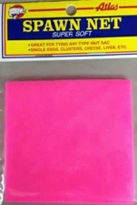 Atlas Mike's Super Soft Nylon Spawn Net 50 Precut 4" Squares Choice of Colors