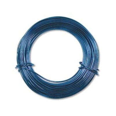 Wire, 39 Feet Royal Blue 18 Gauge Dead Soft Aluminum Wire for Wire Wrapping *