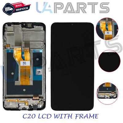 For OPPO Realme C20 RMX3063 RMX3061 LCD Display Touch Screen Digitizer + Frame