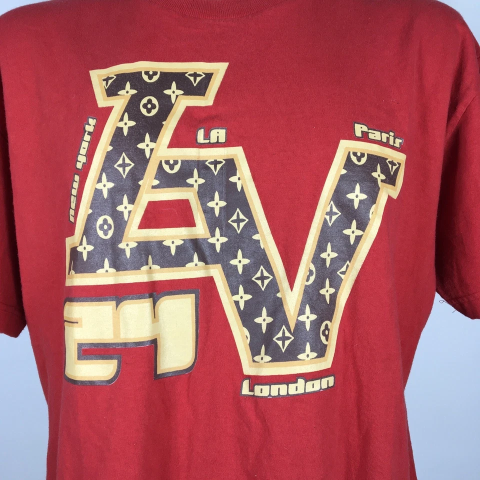 Camiseta de recuerdo vintage años 80 90 Streetwear NY Londres LA XL diseñador hip hop Foto 3 de 4