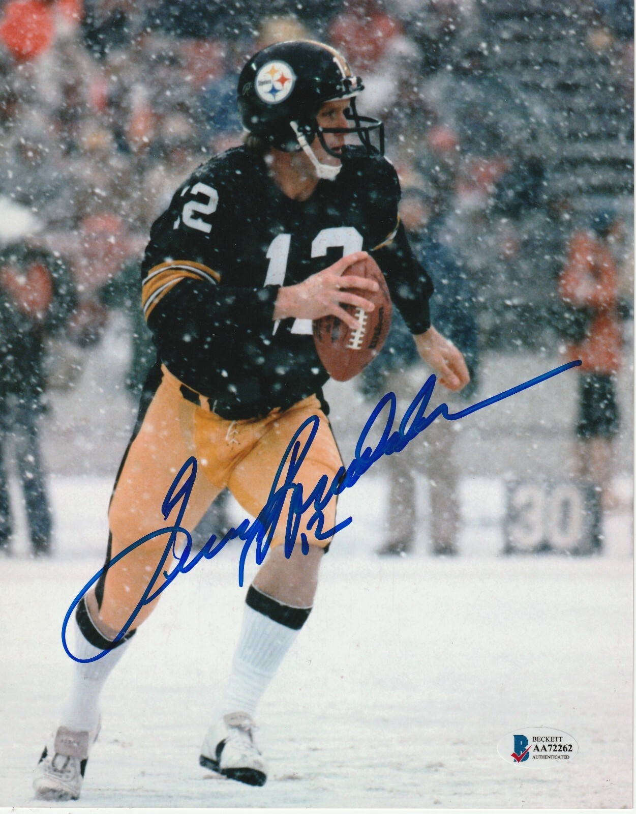 TERRY BRADSHAW Autographed Signed Pittsburgh Steelers 8x10 PHOTO with Beckett COA (BAS) 