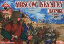 Moscow Infantry (Ratniki) Set 2  (40 figures, 10 poses) 1/72 RedBox 72112