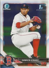 2018 Bowman Chrome Darwinzon Hernandez RC Rookie Boston Red Sox