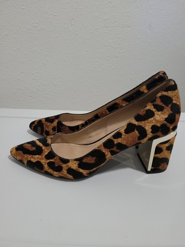 DKNY Women's Shoes Leather Chunky Heeled Pumps Pointed Toe Leather Upper.Size 7M - Picture 3 of 11